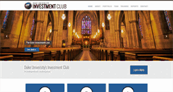 Desktop Screenshot of dukeinvestmentclub.com